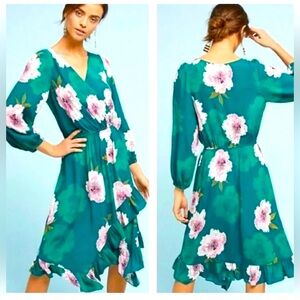 Plenty by Tracy Reese Aleah Floral Ruffle Hem Dress, size XS